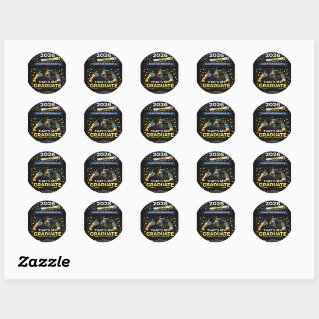 That’s My Graduate Classic Round Sticker (Sheet)