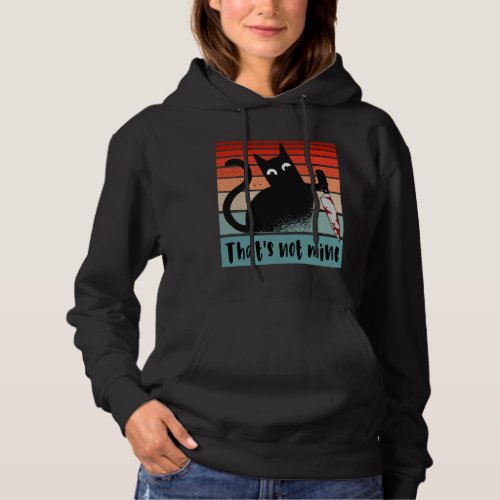 Thatâs not mine Innocent Cat with knife Postcard  Hoodie