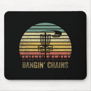 That Says Ngin' Chains - Disc Golf Retro Sunset Mouse Pad