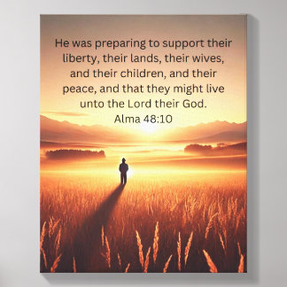 That They Might Live unto God Canvas Art Photo Tile