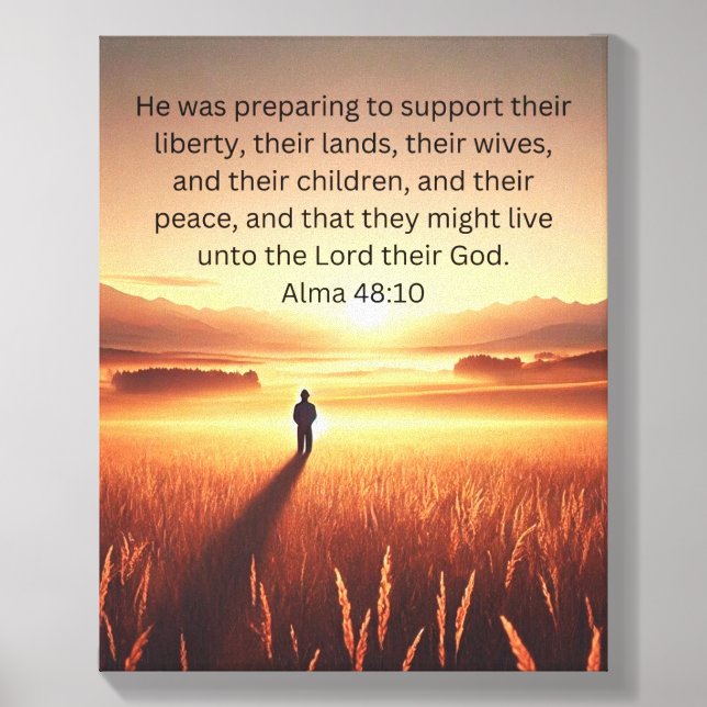 That They Might Live unto God Canvas Art Photo Tile (Front Set)