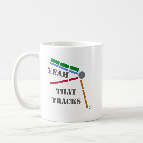 That Tracks Cool Train Boardgame Themed Coffee Mug