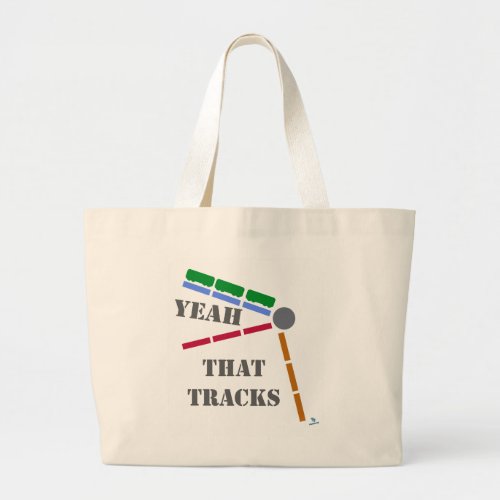 That Tracks Fun Train Boardgame Themed Large Tote Bag