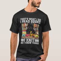 That What I Do I Read Books I Knit Funny Cat Knitt