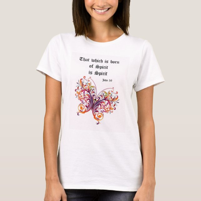 That Which Is Born of Spirit Scripture Quote Tee (Front)