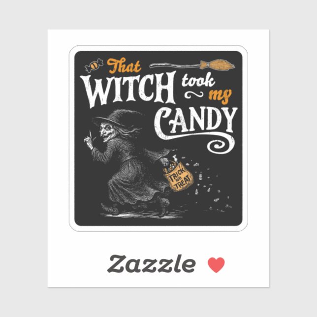 That Witch Took My Candy Dark Sticker (Sheet)