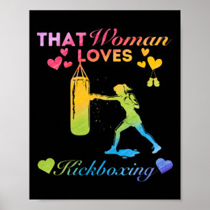That Woman Loves Kickboxing Poster