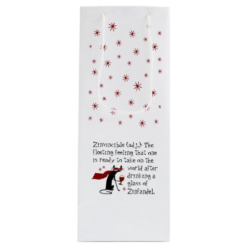 That Zinvincible Feeling Funny Wine Quote Wine Gift Bag