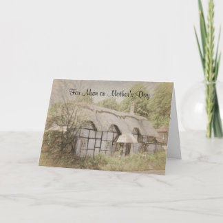 Thatched Cottage Mother's Day Card for Mum