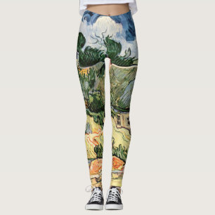 Thatched Cottages at Cordevill Vincent van Gogh Leggings