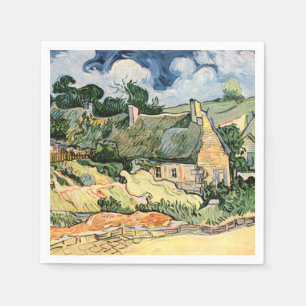 Thatched Cottages at Cordevill Vincent  van Gogh   Napkins