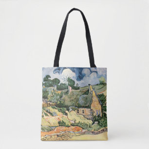 Thatched Cottages at Cordevill Vincent  van Gogh  Tote Bag