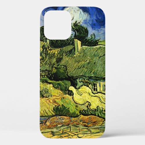 Thatched Cottages Cordeville by Vincent van Gogh iPhone 12 Case