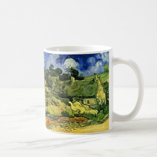 Thatched Cottages Cordeville by Vincent van Gogh Coffee Mug