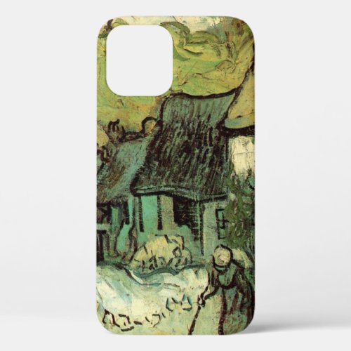 Thatched Cottages in Jorgus by Vincent van Gogh iPhone 12 Case