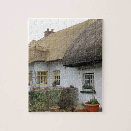 Thatched Roofs in Adare Ireland Jigsaw Puzzle