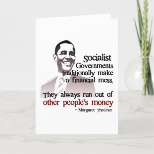 Thatcher socialist quote card