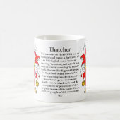 Thatcher, the Origin, the Meaning and the Crest Coffee Mug (Center)