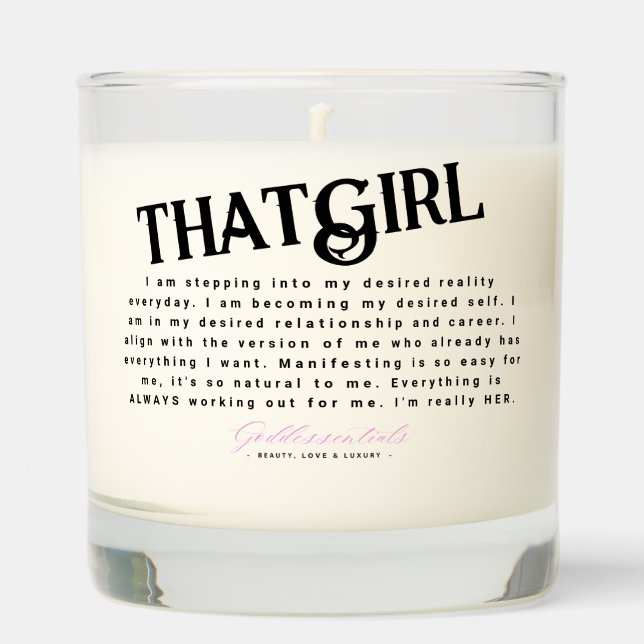 THATGIRL Affirmations Candle (Front)