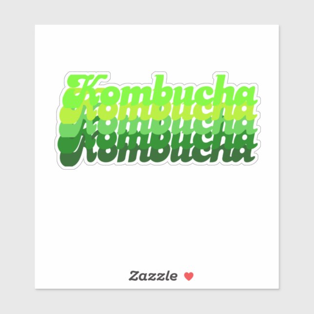 Thats 70's Kombucha - Vinyl Sticker (Sheet)
