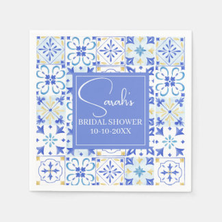 That's Amore Amalfi Coast Lemon bridal shower Napkins
