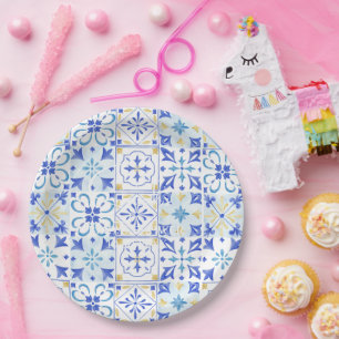That's Amore Amalfi Greek tile bridal shower Paper Plates