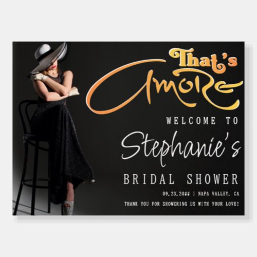 Thats Amore Aperol Bridal Shower Photo Welcome Foam Board