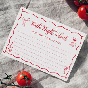 That's Amore Bridal Showe Date Night Ideas Card