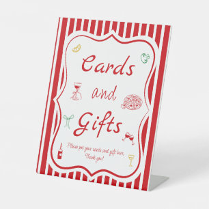 That's Amore Bridal Shower Cards & Gifts Pedestal Sign