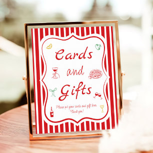 That's Amore Bridal Shower Cards & Gifts Poster