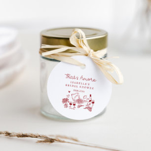 That's Amore Bridal Shower  Favor Tags