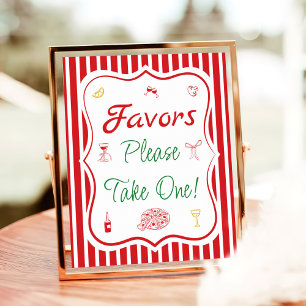 That's Amore Bridal Shower Favors Poster
