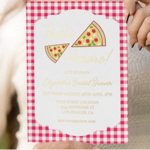 That's Amore Bridal Shower Foil Invitation