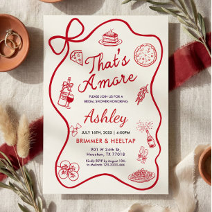 That's Amore Bridal Shower Invitation