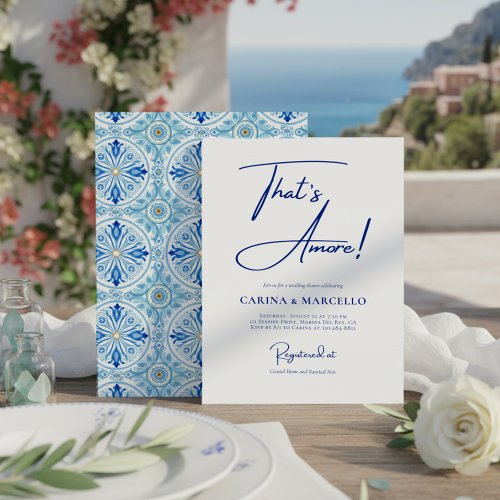 That's Amore Bridal Shower Invite
