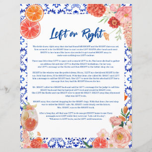 Thats amore bridal shower Left or right game