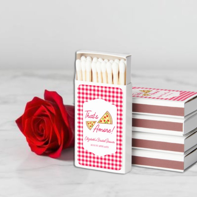 That's Amore Bridal Shower Matchboxes (Creator Uploaded)