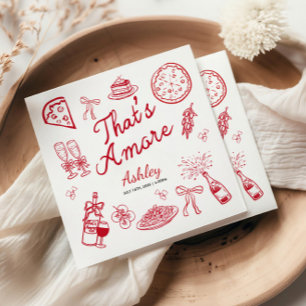 That's Amore Bridal Shower  Napkins
