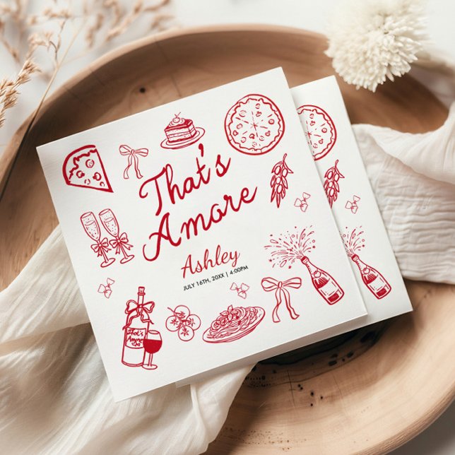 That's Amore Bridal Shower  Napkins (Creator Uploaded)