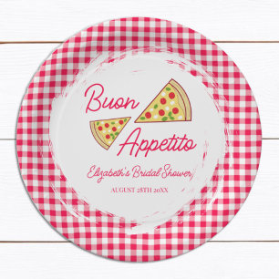 That's Amore Bridal Shower Paper Plates