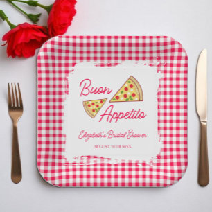 That's Amore Bridal Shower Paper Plates