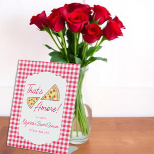 That's Amore Bridal Shower Pedestal Sign
