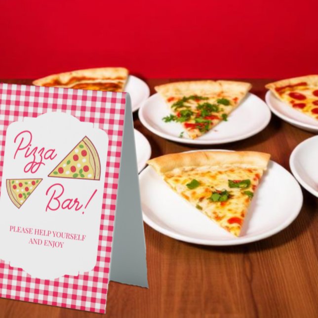 That's Amore Bridal Shower Pizza Bar Table Tent (Creator Uploaded)