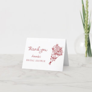 That's Amore Bridal Shower Thank You Card