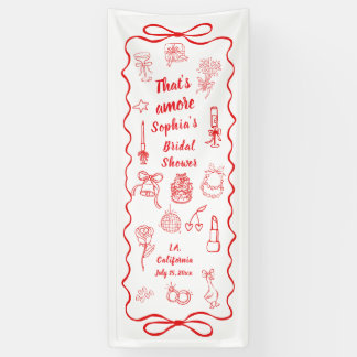 That's Amore Bridal Shower Welcome Banners,Italian Banner