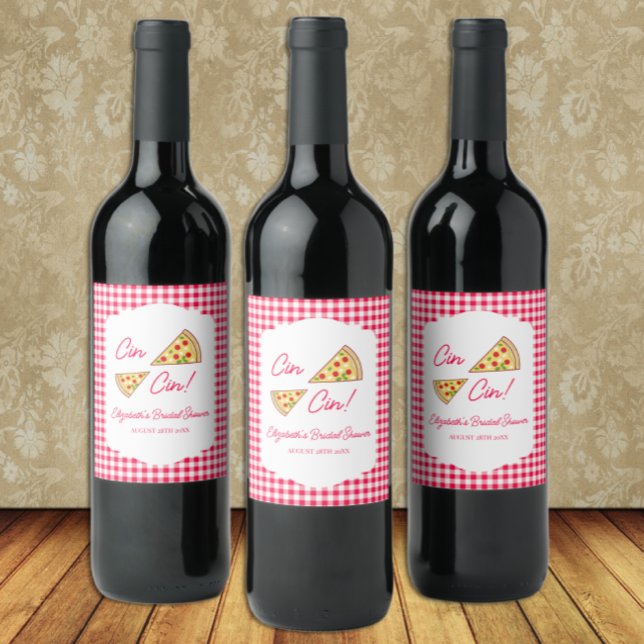 That's Amore Bridal Shower Wine Label (Creator Uploaded)