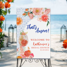 Thats amore citrus Bridal shower welcome sign