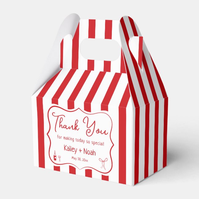 Thats Amore Engagement Party Favor Boxes (Front Side)