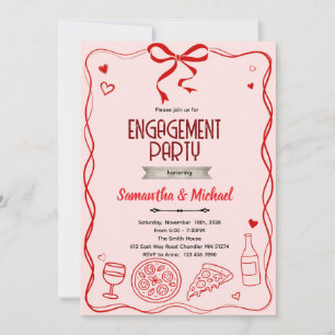 That's Amore engagement party invitation
