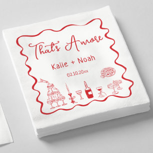 That's Amore Engagement Party Napkins